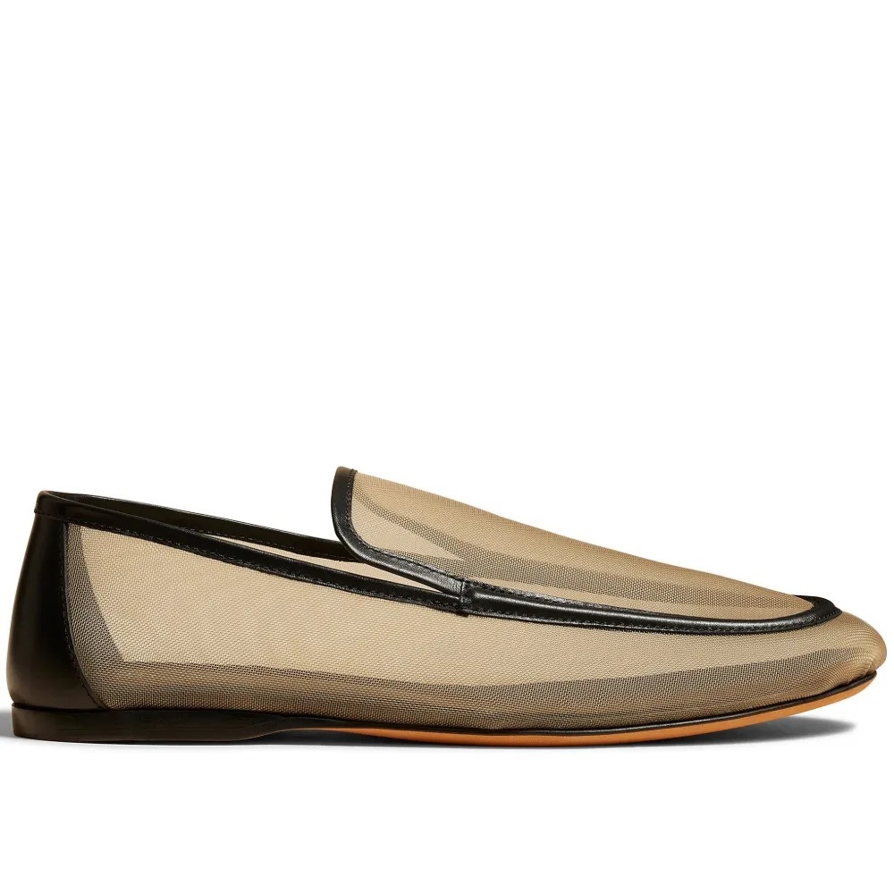 Khaite // NEW Alessia Mesh Leather Loafers - Picture 2 of 11
